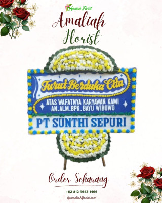 Papan Bunga Duka di Wijaya Pura